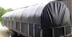Covered Wagon Truck Tarp for 102" Wide Flatbed Trailer with Side Kit