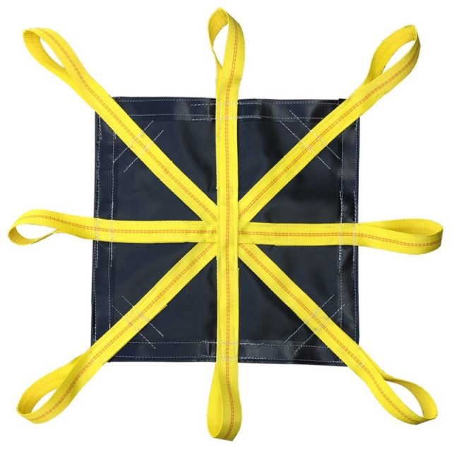 Construction Snow Removal Lifting Tarps 25' x 25' & 8 Loops