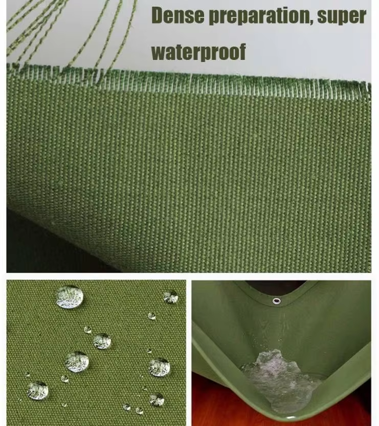 Canvas Used to Truck Cover Waterproof Hearvy Duty Green 12OZ 100% Polyester Canvas