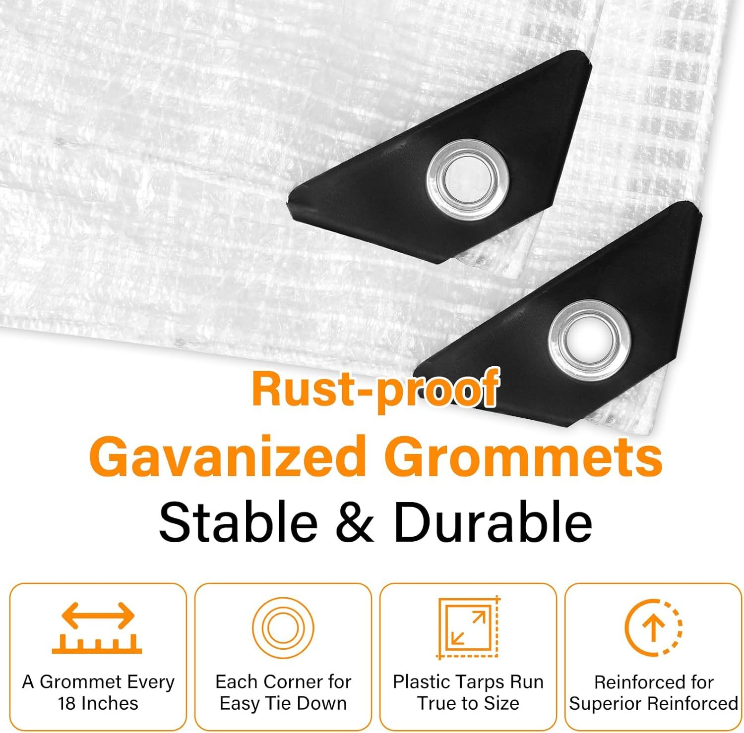 16 Mil Greenhouse Cover,Clear Plastic Tarps