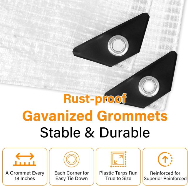 16 Mil Greenhouse Cover,Clear Plastic Tarps