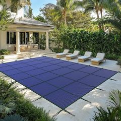 WaterWarden 38-Feet x 18-Feet Pool Safety Cover In-Ground Polypropylene Safety and winter Rectangle Pool Cover