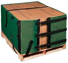 Reusable Pallet Wrap Cover, Heavy Duty w/ Corner Pallet Straps