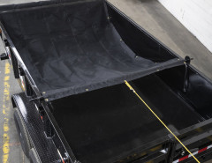 Heavy-Duty PVC Dump Tarp Kit with Manual Crank & Pull Rope