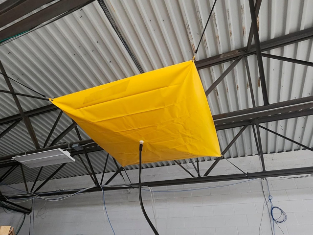 Flame Retardant Roof Ceiling Leak Diverter Drain Tarp