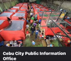 Indoor modular emergency evacuation shelter disaster relief tent