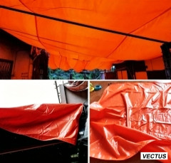 Heavy-Duty Orange Tarps