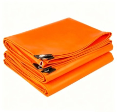 Heavy-Duty Orange Tarps