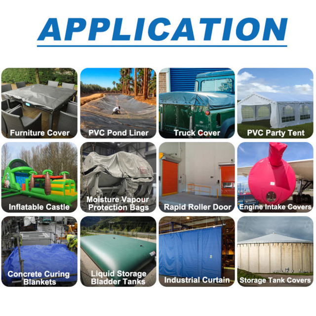 650gsm PVC Laminated Tarpaulin