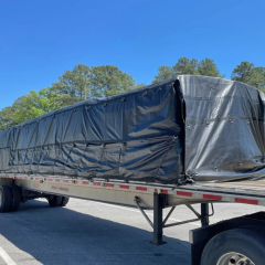 Lightweight Lumber Tarp 20' x 27' - 6' Drop Flatbed Tarp Ripstop