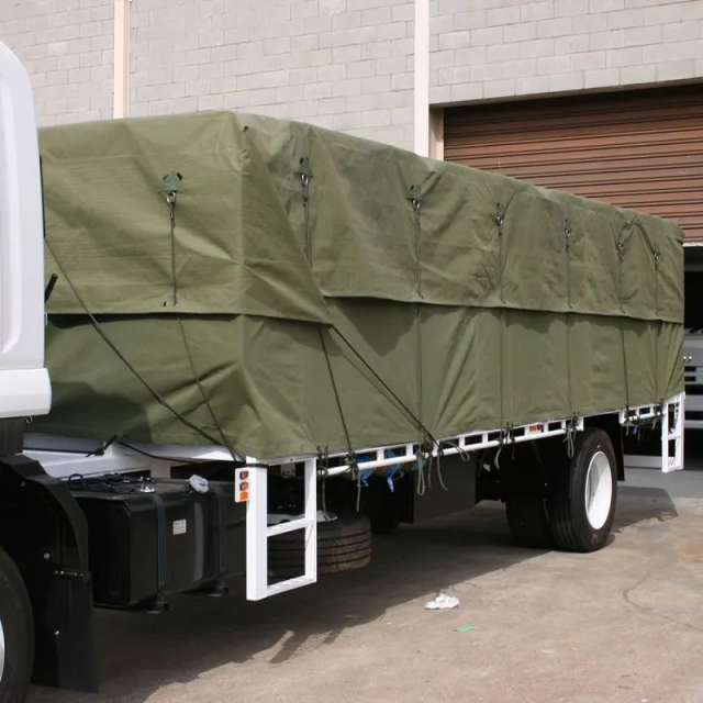 Truck Cover - Green 12OZ 100% Polyester Canvas