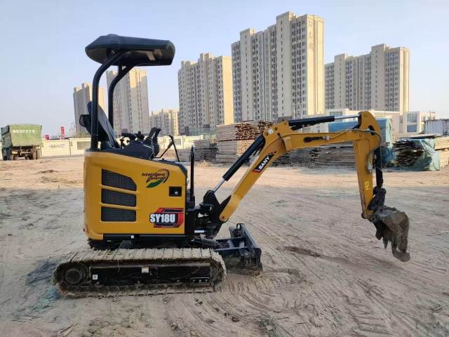 Sany SY18U 1.8 tons crawler excavator China brand Cummins engine use conditions core components operating weight 1.8 tons