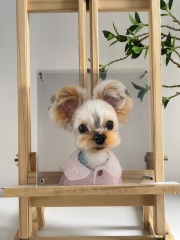 Customized pet peripheral hand-painted pet cats, dogs, parrots, multi-layered three-dimensional paintings, and layered paintings. Pets can be used as souvenirs and given as gifts
