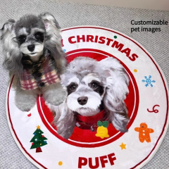 Custom-made cartoon pet round carpet, thickened skin-friendly carpet for the living room, and bedside carpet for the bedroom