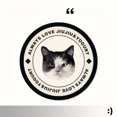 Custom-made cartoon pet round carpet, thickened skin-friendly carpet for the living room, and bedside carpet for the bedroom