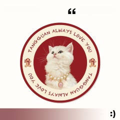 Custom-made cartoon pet round carpet, thickened skin-friendly carpet for the living room, and bedside carpet for the bedroom