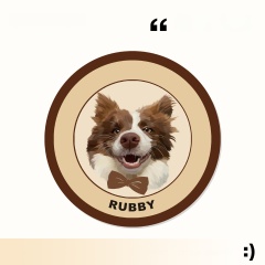 Custom-made cartoon pet round carpet, thickened skin-friendly carpet for the living room, and bedside carpet for the bedroom