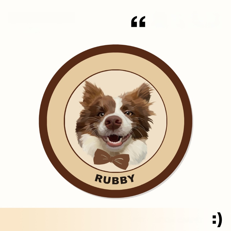Custom-made cartoon pet round carpet, thickened skin-friendly carpet for the living room, and bedside carpet for the bedroom