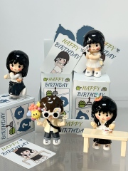 Customized photo square figurines, blind boxes, couple gifts for boyfriends, girlfriends, best friends, birthday and graduation presents