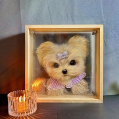 Customized pet peripheral hand-painted pet cats, dogs, parrots, multi-layered three-dimensional paintings, and layered paintings. Pets can be used as souvenirs and given as gifts