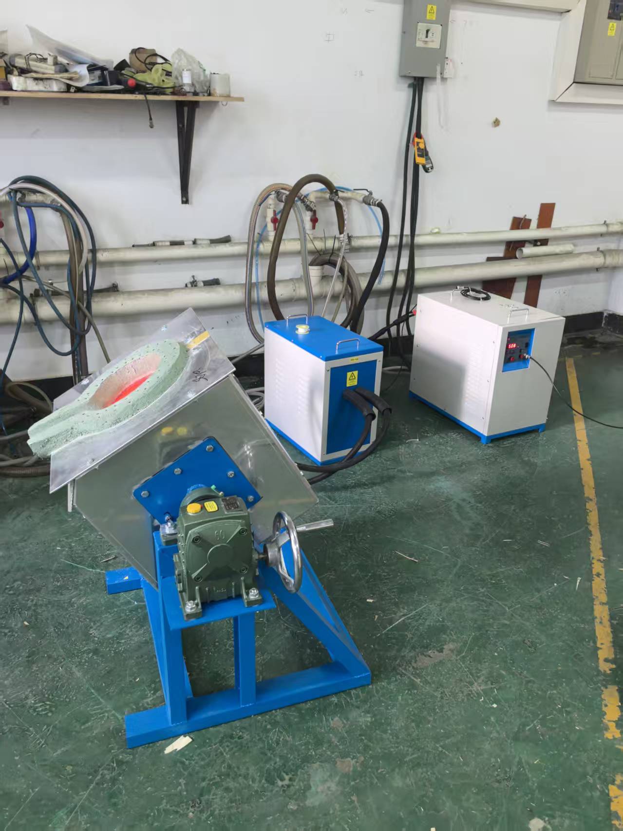 10-300KG Dump Induction melting furnace for copper.brass, silver,gold