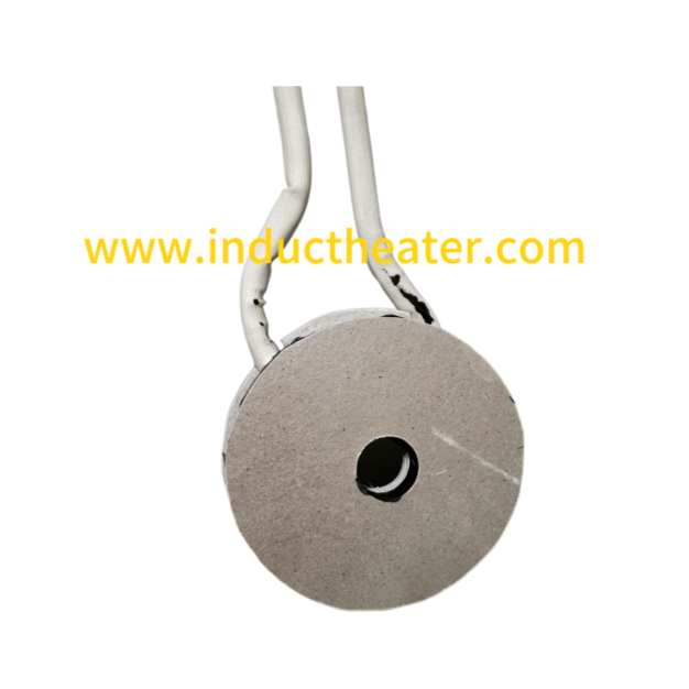 Round flat induction coils and a copper ring for high-frequency induction heating machines