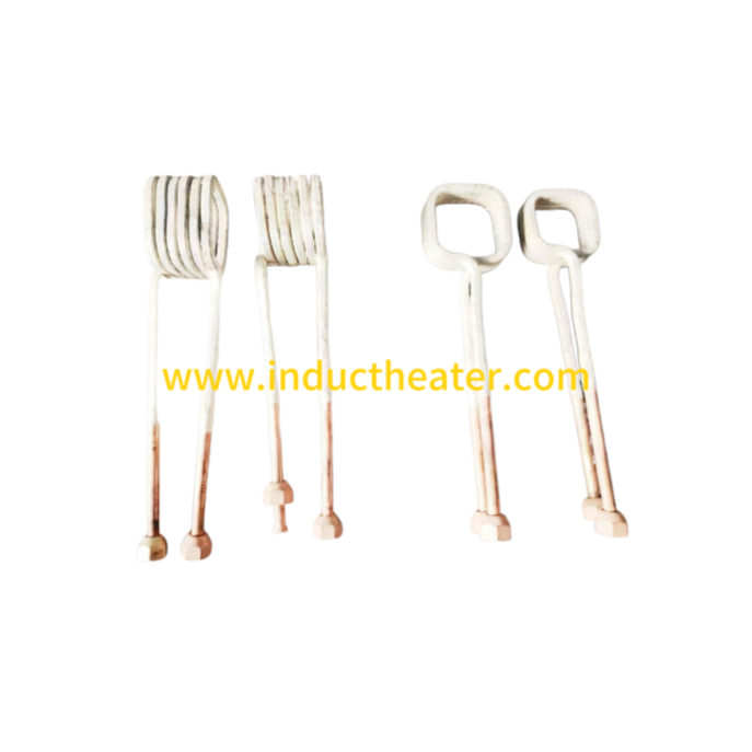Square induction coils & copper circle for high frequency induction heating machine