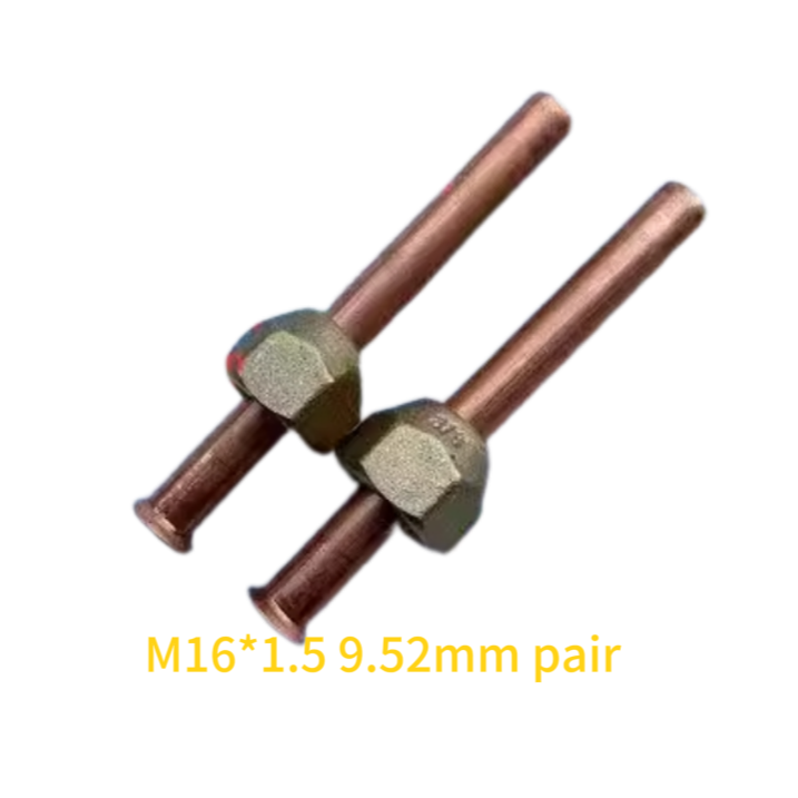 High-Frequency Welding Machine Nut – Induction Heater Flared Connector – Hexagonal Copper Lock Nut Screw