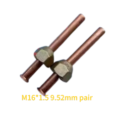High-Frequency Welding Machine Nut – Induction Heater Flared Connector – Hexagonal Copper Lock Nut Screw