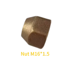 High-Frequency Welding Machine Nut – Induction Heater Flared Connector – Hexagonal Copper Lock Nut Screw
