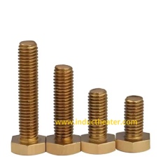 M4/M5/M6/M8/M10 Brass Hex Head Fully Threaded Bolts (External Hexagon Screws)