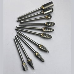 Tungsten Carbide Rotary Burr Files - Industrial Grade for Metalworking (Multiple Shapes & Sizes)
