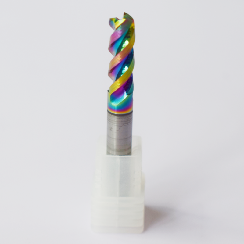 Chinese Factory Hot Sale 3-Flute Milling Cutter Cutting Tools HRC55 CNC Machine Center Solid Carbide Ball Nose Square End Mill