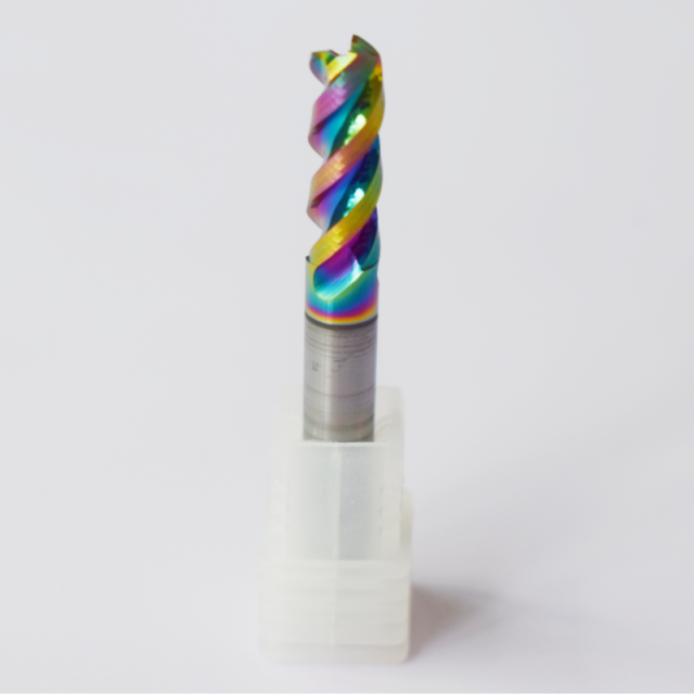 Chinese Factory Hot Sale 3-Flute Milling Cutter Cutting Tools HRC55 CNC Machine Center Solid Carbide Ball Nose Square End Mill