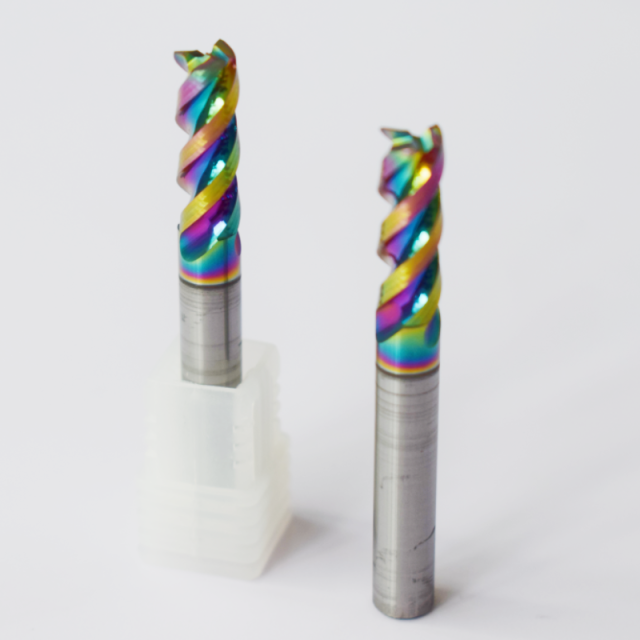 Chinese Factory Hot Sale 3-Flute Milling Cutter Cutting Tools HRC55 CNC Machine Center Solid Carbide Ball Nose Square End Mill