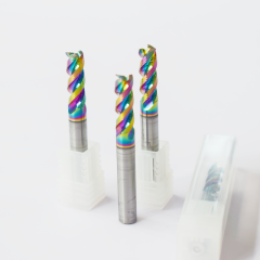 Chinese Factory Hot Sale 3-Flute Milling Cutter Cutting Tools HRC55 CNC Machine Center Solid Carbide Ball Nose Square End Mill
