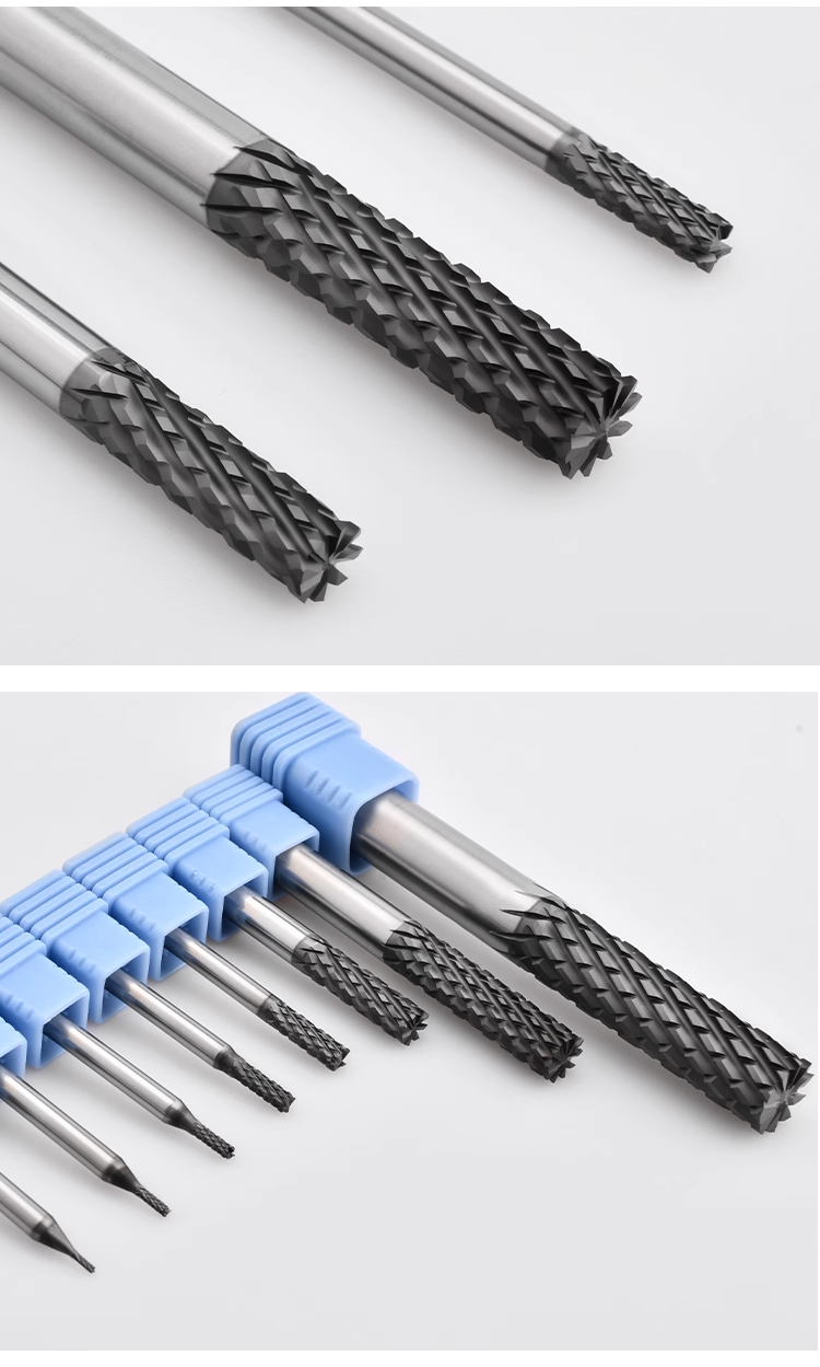 Corn Teeth PCD Endmill for Carbon Fiber and Glass Fiber PCD Cutting Tool for Aerospace Industry
