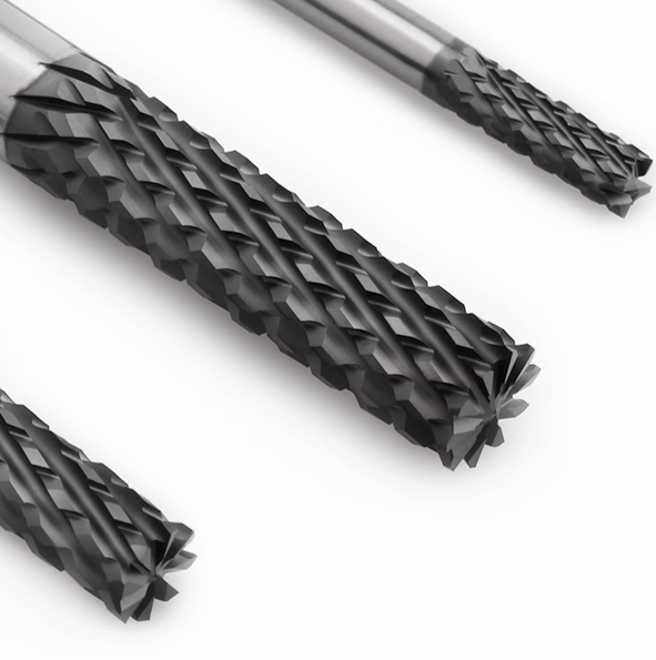 Corn Teeth PCD Endmill for Carbon Fiber and Glass Fiber PCD Cutting Tool for Aerospace Industry