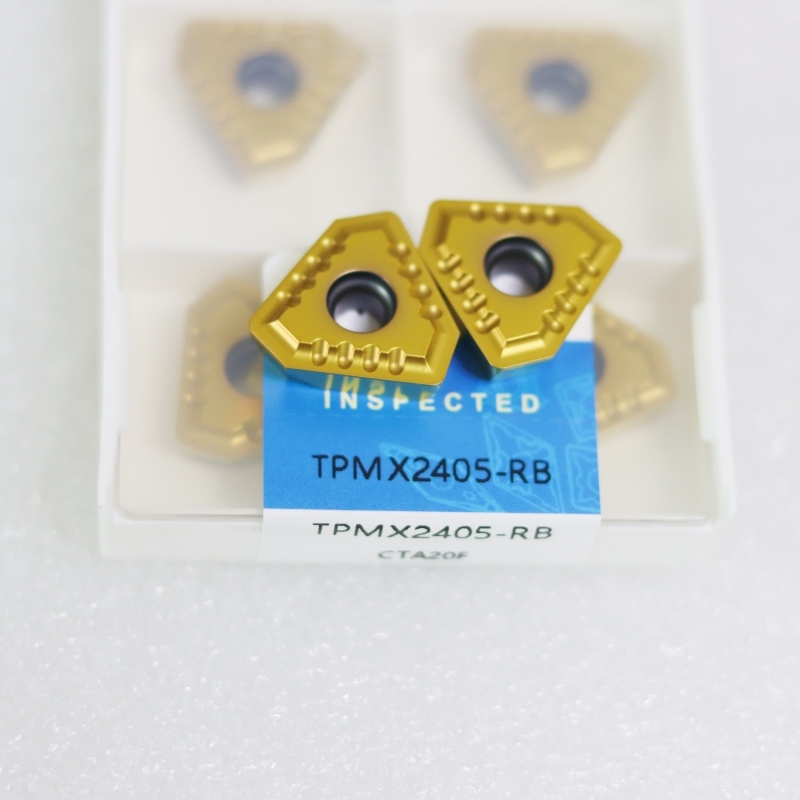 BTA Deep Hole Drill Inserts TPMX0902/1403/1704 Square Shape PVD Coating Hardened RB/RG Grain Head Drill Drilling Gun Inserts