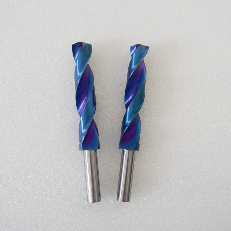 2Flutes Tungsten Carbide Drill Bits HRC55 Drill Bits Twist Drills With Coolant for cutting steel &Stainless steel