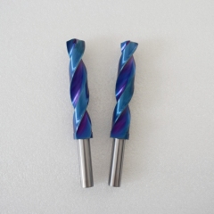 2Flutes Tungsten Carbide Drill Bits HRC55 Drill Bits Twist Drills With Coolant for cutting steel &Stainless steel