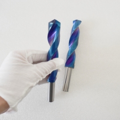 2Flutes Tungsten Carbide Drill Bits HRC55 Drill Bits Twist Drills With Coolant for cutting steel &Stainless steel