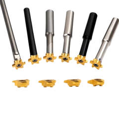 6-Flute Interchangeable Head Milling Cutter | ZZ Carbide Tool