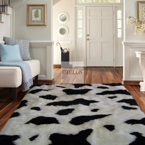Shorn sheepskin rug
