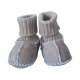 Sheepskin baby booties