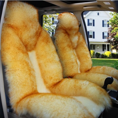 Long and Short hair Sheepskin Seat Cover