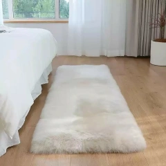 Long Wool Sheepskin Rug - Rectangular