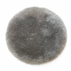 Shorn Wool Seat Pad Round