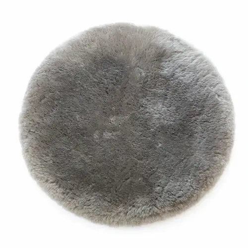 Shorn Wool Seat Pad Round