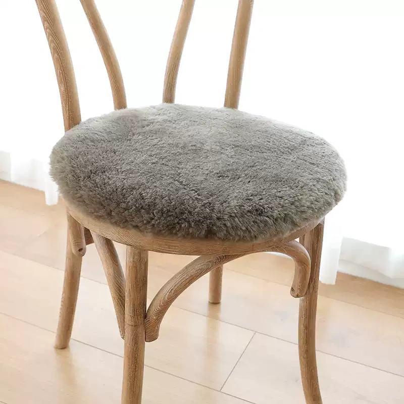 Shorn Wool Seat Pad Round